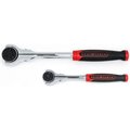 Apex Tool Group Gearwrench® 2 Piece 72 Tooth Dual Material Roto Ratchet Set With 1/4" & 3/8" Drive Tang 81223